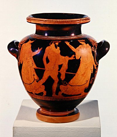 Stamnos a figure rosse attiche da Painter of the Birth of Athena