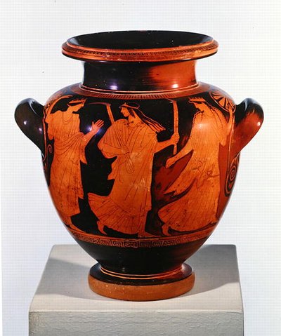 Stamnos a figure rosse attiche da Painter of the Birth of Athena