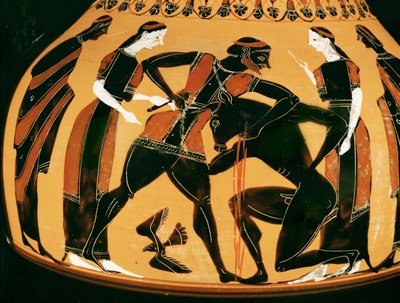 Teseo uccide il Minotauro ... da Painter of the Birth of Athena