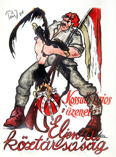 Rivoluzionario ungherese che strangola l