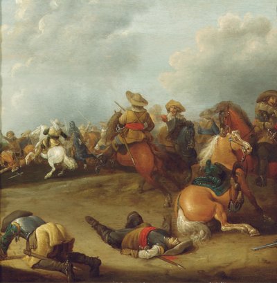 Una battaglia di cavalleria da Palamedes Palamedesz
