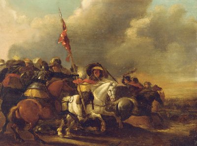 Uno scontro di cavalleria da Palamedes Palamedesz