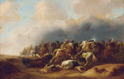 Uno scontro di cavalleria da Palamedes Palamedesz