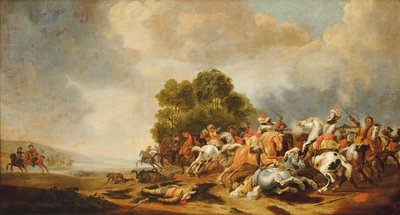 Uno scontro di cavalleria da Palamedes Palamedesz