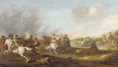 Uno Scontro di Cavalleria da Palamedes Palamedesz