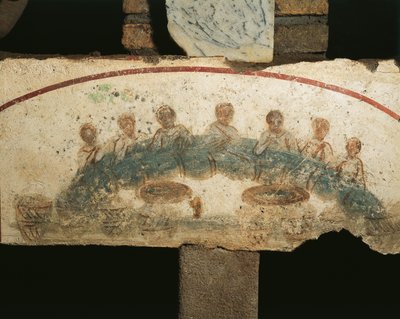 Banchetto eucaristico, Cubicula dei Sacramenti da Paleo Christian
