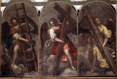 Angeli che tengono gli strumenti della passione da Palma Il Giovane