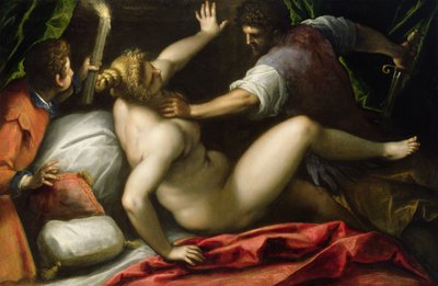 Tarquinio e Lucrezia, fine XVI secolo da Palma Il Giovane (1548 1628)