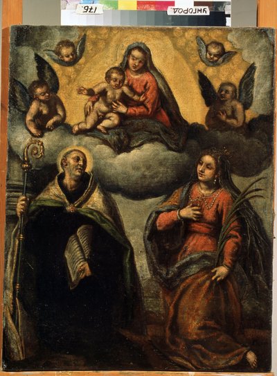 Vergine con il bambino e santi da Palma Il  Giovane