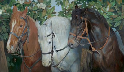 Rescued, 2014 (olio su tela) da Pamela Patrick White