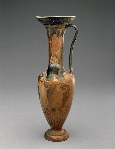 Loutrophoros Hydria con processione nuziale, 480-460 a.C. da Pan Painter (attr. to)