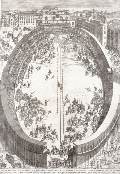 Grande Piatto Pieghevole del Grande Teatro, 1680 da Paolo Amato