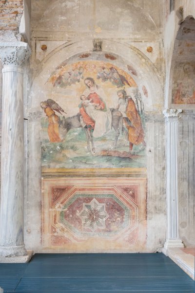 Affresco della chiesa altomedievale di San Salvatore, complesso museale di Santa Giulia, Brescia da Paolo Caylina