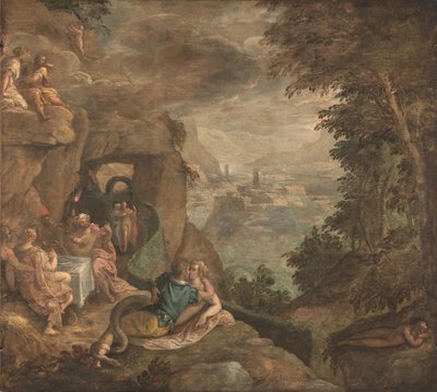 Paesaggio con scena di incantesimo, ca 1590 da Paolo Fiammingo