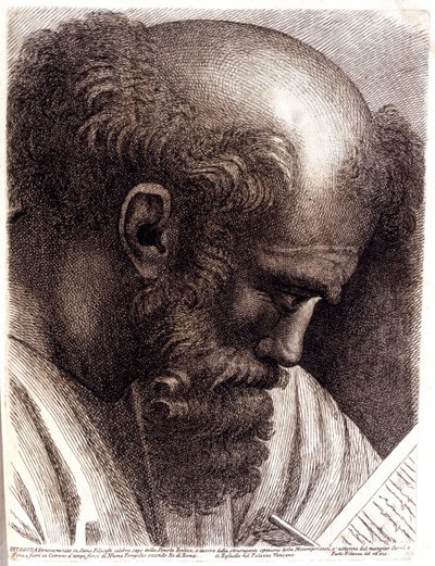 PITHAGORAS. 1757-1760 (incisione) da Paolo Fidanza