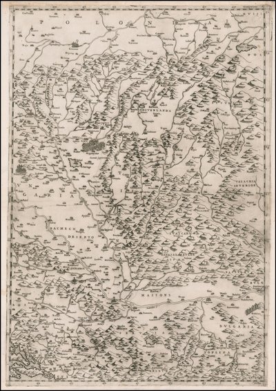 Mappa del 1513 centrata sulla Transilvania di Paolo Forlani da Paolo Forlani