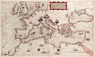 Carta del Mediterraneo, Mar Nero e Mar Caspio da Paolo Forlani