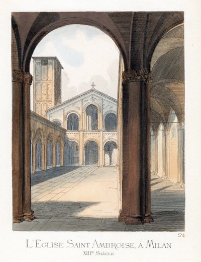 Il cortile della Basilica di Sant