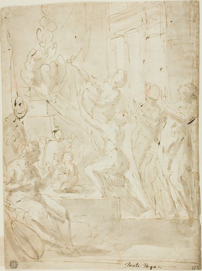Figure a un Altare o Sacrificio Classico da Paolo Pagani