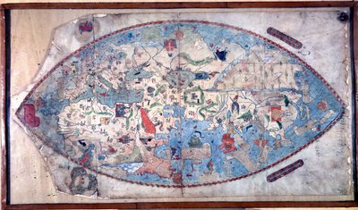 Mappa del mondo di Paolo Toscanelli (1397 - 1497). 1457. Questa mappa rappresenta l