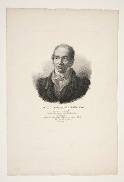 Ritratto di Giacomo Tommasini Parmigiano da Paolo Toschi