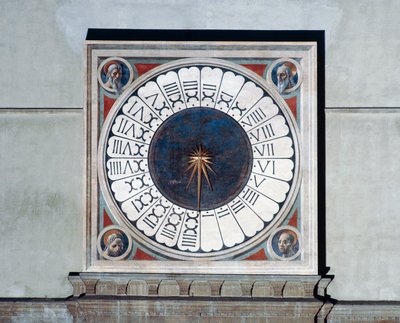 Quadrante con teste di profeti da Paolo Uccello
