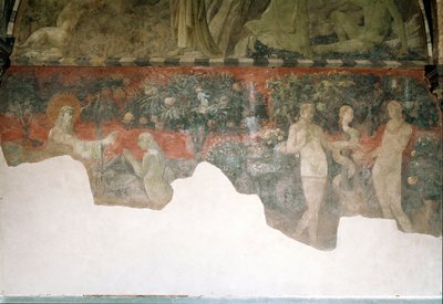 Genesi, creazione di Eva e il peccato originale da Paolo Uccello