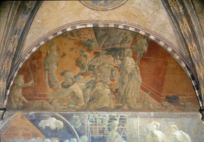 La vita di Noè, il diluvio e il ritiro delle acque - Affresco da Paolo Uccello
