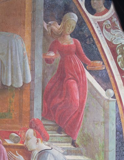 La nascita della Vergine (dettaglio di una serva) da Paolo Uccello
