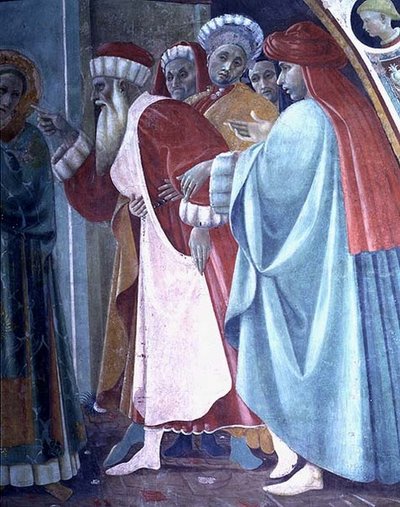 La disputa di Santo Stefano, (dettaglio) della predicazione del santo, dalla Cappella dell
