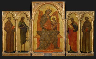 Polittico. Pannello centrale: Madonna con bambino ... da Paolo Veneziano