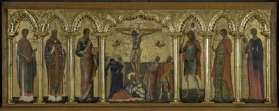 San Stratonicus, San Hermolaus, San Matteo, San Cristoforo, Santa Tecla e San Abundius da Paolo Veneziano