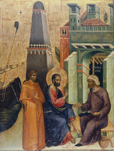 La guarigione del vecchio, (dettaglio) da Paolo Veneziano