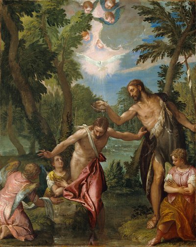 Il battesimo di Cristo da Paolo Veronese