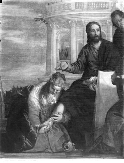 Il pasto a casa di Simone il Fariseo, dettaglio della parte centrale, 1570 da Paolo Veronese
