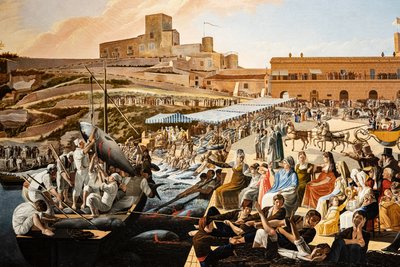 La mattanza del tonno a Solanto alla presenza della famiglia reale da Paolo de Albertis