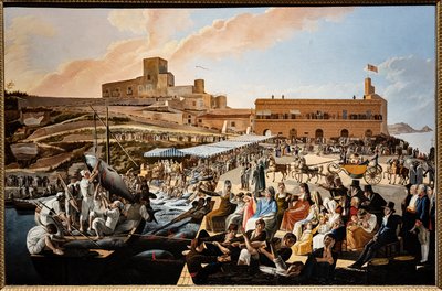 La mattanza del tonno a Solanto alla presenza della famiglia reale da Paolo de Albertis
