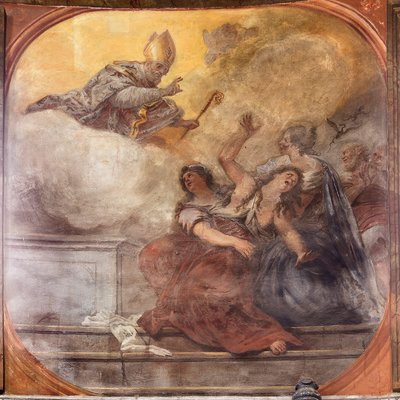 Affreschi raffiguranti la vita di San Cataldo da Paolo di Matteis