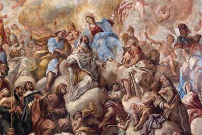 Affreschi raffiguranti la vita di San Cataldo da Paolo di Matteis