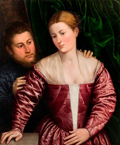 Doppio ritratto di una donna veneziana e del suo cavaliere, c. 1560 da Paris Bordone