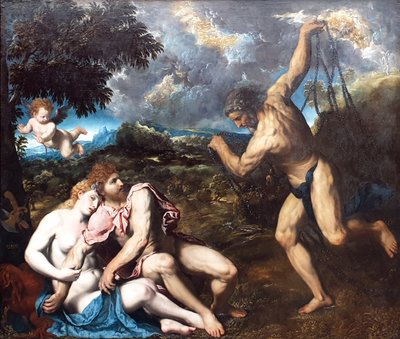 Marte e Venere, sorpresi da Vulcano Marte e Venere, sorpresi da Vulcano da Paris Bordone