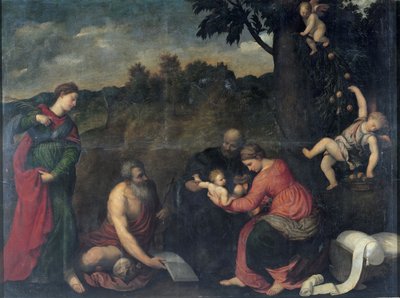La Sacra Famiglia con i Santi Girolamo, Caterina d