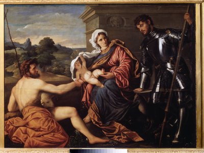 Madonna con Bambino, San Giovanni Battista e San Giorgio da Paris Bordone