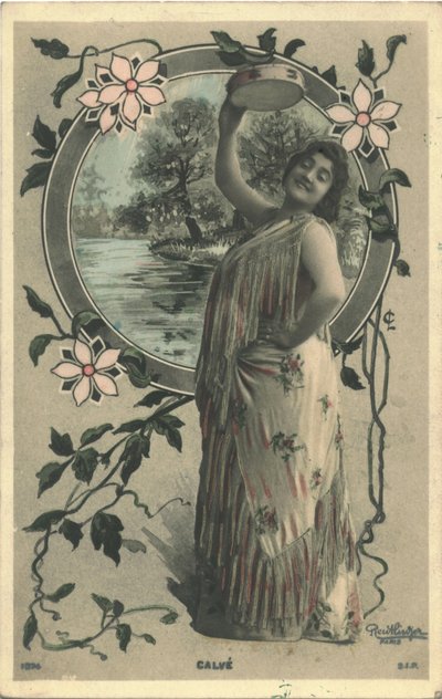 Emma Calvé come Carmen da Paris Photo studio Reutlinger
