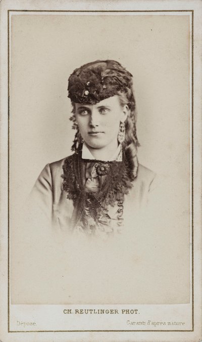 Ritratto di Christine Nilsson 1843-1921 da Paris . Photo studio Reutlinger