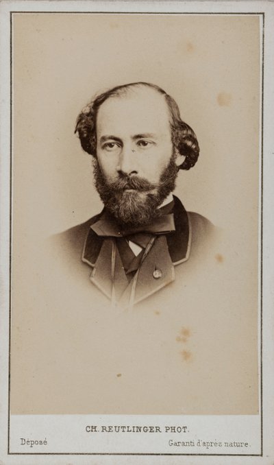 Ritratto di Octave Feuillet 1821-1890 da Paris . Photo studio Reutlinger