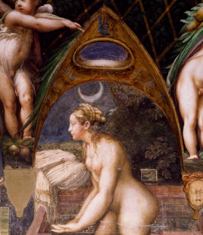Diana che si immerge nella sorgente, dal Mito di Diana e Atteone da Parmigianino