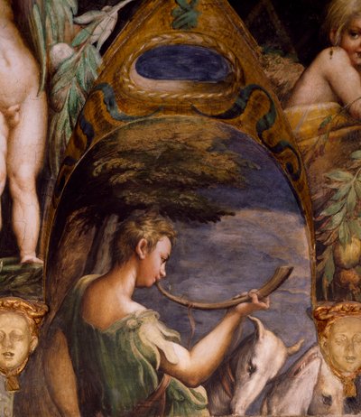 Figura di cacciatore, dal Mito di Diana e Atteone da Parmigianino