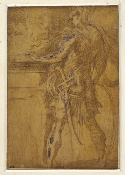 Muzio Scevola che infila la mano nelle fiamme da Parmigianino (1503 40)