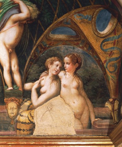 Coppia di ninfe, dal Mito di Diana e Atteone da Parmigianino